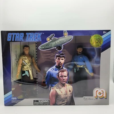 Juego de 2 figuras Mego 2018 Star Trek Spock and Kirk edición limitada 1321/10000 Foto 1 de 4