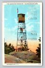 Adirondack Mountains NY-New York, Fire Observatory, Vintage c1929 Postcard