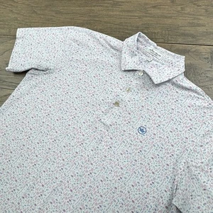 Peter Millar Summer Comfort Polo Shirt Mens Medium Chili Sombrero Margaritas - Picture 1 of 7