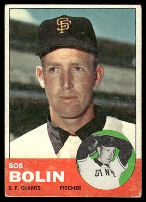 1963 Topps #106 Bobby Bolin - VG - Image 1 of 2