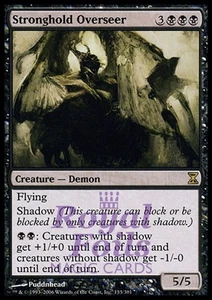 Stronghold Overseer 1x FOIL TSP MTG Time Spiral Rare MINT black - Imagen 1 de 1