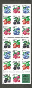 #3297b 33c FRUIT BERRIES ISSUE BOOKLET OF 20 MNH UNFOLDED - Picture 1 of 2