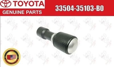 Perilla de cambio Toyota OEM negra/plateada 33504-35103-B0 para 07-14 FJ Cruiser Foto 1 de 4