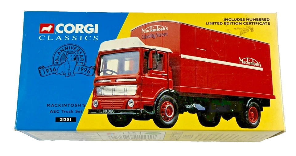 Corgi 21201 Classics Mackintosh’s Quality Street AEC Truck Van Set Boxed - Image 1 of 1