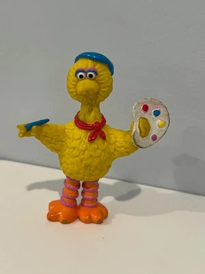 Figura de colección Sesame Street Applause Big Bird pintor artista Muppets años 80 Foto 1 de 4