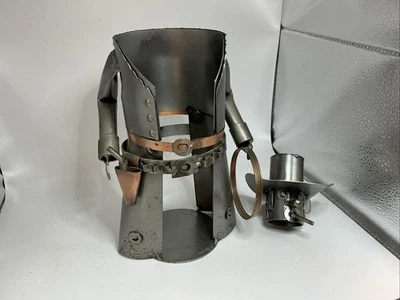 ÚNICO "Portabotellas de Vino Vaquero" Pistola Cinturón Funda Lazo Metal Arte 93m Foto 1 de 4