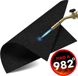 Tappetino Ignifugo 40X32 Cm, Tappeto Saldatura, Coperta Ignifuga Antincendio, Te - Foto 1 di 12