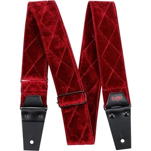 Coffin Case The Count Red Velvet Guitar Strap Red Velvet - Picture 1 of 1