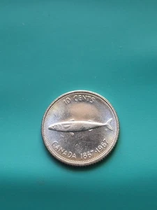 ***BU*** 1967 Canada Silver Mackeral Coin - Picture 1 of 2