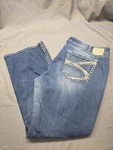 Silver Jeans Co Twisted Bootcut Damen Jeans Blue Stitch S Pocket Gr. 30/33 - Bild 1 von 9