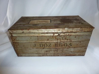 Caja portadora/envío de huevos de colección de 3 docenas de Metal Products Co., Fredericksburg, Virginia Foto 1 de 4