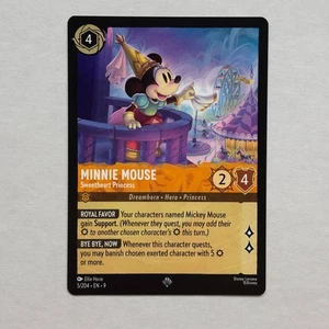 Minnie Mouse 5/204 Disney Lorcana Fabled Regular Super Rare Card NM - Foto 1 di 2
