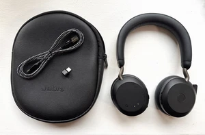 Jabra Evolve2 75 Headset Wireless & Wired USB-C Bluetooth Black (27599-989-899) - Picture 1 of 14