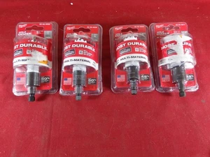 4X Milwaukee multi bi material Hole dozer saw 3/4" 7/8" 1" 1 3/8" NEW -FREE SHIP - Picture 1 of 4