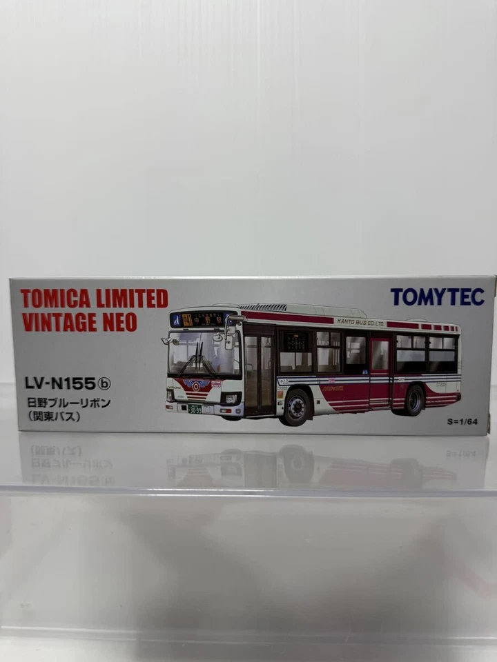 LV-N155b Tomica Vintage NEO Hino Blue Ribbon Kanto Bus TOMYTEC 1/64 With Box - Image 1 of 4