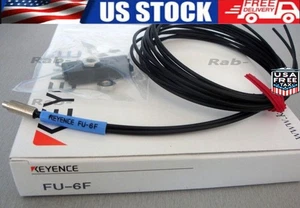 Keyence FU-6F Fiber Optic Sensor FU6F Fiber Amplifier Sensor Cable US Free TAX - Picture 1 of 1