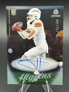 2025 Panini Luminance Jayden Higgins RC AUTO /700 ROOKIE TEXANS - Picture 1 of 2