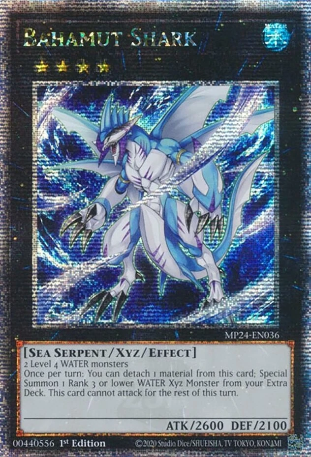 x1 Bahamut Shark - MP24-EN036 - Quarter Century Secret Rare - 1st Edition Yu-Gi- - Image 1 of 1
