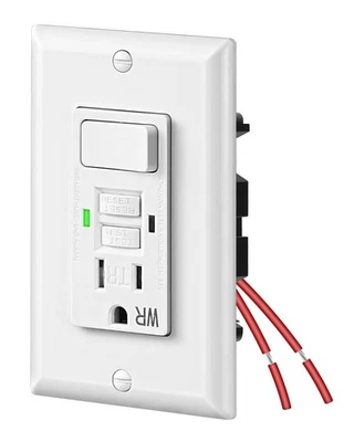 DEWENWILS 15A GFCI Switch Outlet Combo, Tamper-Resistant GFCI Electrical Outlet - Image 1 of 4