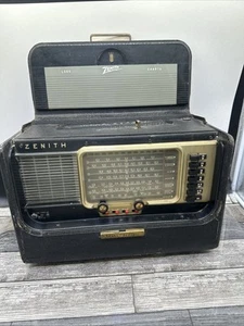 Vtg ZENITH #6L40 Trans Oceanic Portable Wave Magnet Tube Short Wave Radio 1954 - Picture 1 of 24