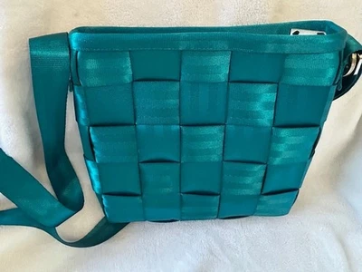 Harveys Seatbelt Lagoon Turquoise Mini Messenger Crossbody Bag - Image 1 of 2