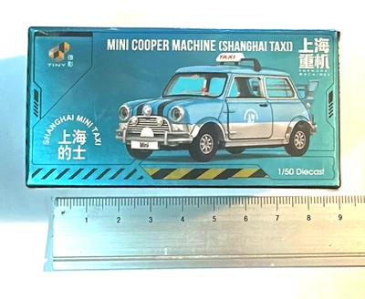 Tiny City Die-Cast Mini Cooper Machine Shanghai Taxi 1:50 (esclusiva China Show) - Immagine 1 di 2