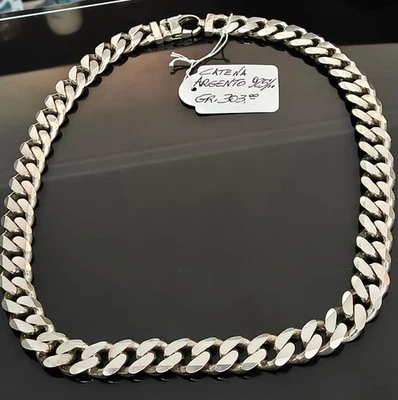 Catena cubana Miami in argento Sterling 925 16mm - Immagine 1 di 2