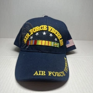 U.S. Air Force Veteran Blue Embroidered Ball Cap Hat Adjustable - Picture 1 of 6