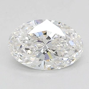 Oval Diamond Lab Grown IGI Certified SI1 Clarity E Grade 1.07 Ct - Picture 1 of 7