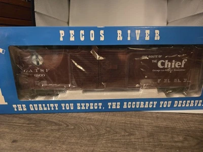 Pecos River O Scale SB-0202-2 Santa Fe D/D Box W/End Doors 2 Rail - Image 1 of 4