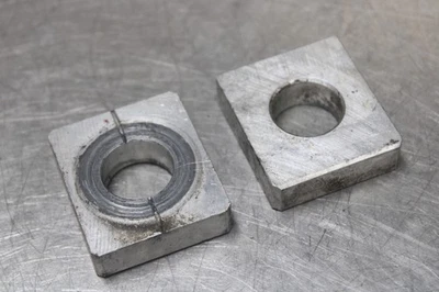 12-16 KAWASAKI NINJA 650 EX650 SWINGARM CHAIN TENSIONER ADJUSTMENT BRACKETS  - Image 1 of 4