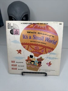 Walt Disney's Its a Small World Read Along Book & 33 1/3 RPM Record 1968 #323 - Picture 1 of 16
