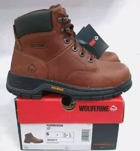 Bota de trabajo Wolverine Harrison W04677 para mujer talla 6 punta suave eje de 6" - Imagen 1 de 13