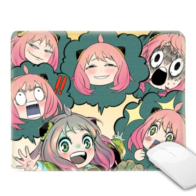 Cute cartoon comic Mouse Pad with Stitched Edge Anti Slip Waterproof Rubber Base - Image 1 of 4