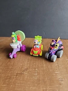 1990 Wacky Races Cars Hanna Barbera Hardee's Kids Meal Toy Lot Of 3 - Picture 1 of 20