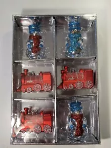 6 Piece Snowtop Dazzle Shatter-Resistant Christmas Ornaments - Picture 1 of 4