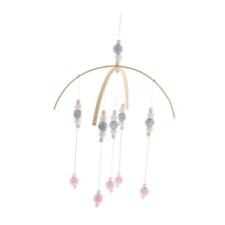 Baby Rattle Wooden Beads Crib Toy Wind Chimes Bell Nordic