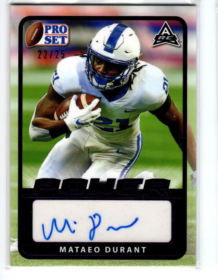 2021 Leaf Pro Set Power Purple #BAMD1 Mataeo Durant /25 - Image 1 of 1