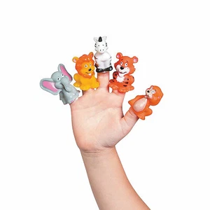 Jungle Animal Finger Puppets, Toys, 24 Pieces - Picture 1 of 2
