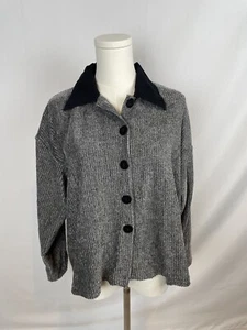 Blusa gris con cuello abotonado vintage Wrangler Classic Blues para mujer talla XL - Imagen 1 de 10