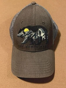 The North Face Embroidered Mudder Trucker Hat Mesh Back Gray Adjustable - Picture 1 of 8