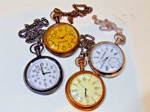 Lot of 4 vintage Brass elgin pocket Watch Collectible Antique Pocket Watch GIFT - Picture 1 of 6