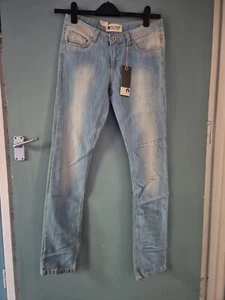 BNWT Ichi 27" Waist 32" Leg Blue Jeans (624/1) - Picture 1 of 3