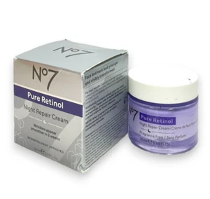 No7 Pure Retinol Night Repair Cream (50ml / 1.69fl.oz) New Boxed - Picture 1 of 2