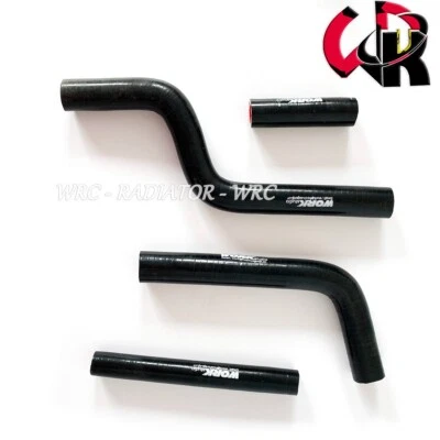 Black Silicone Radiator Hose for 1996-2004 YAMAHA YZ250 YZ 125 2000 2001 2002 03 - Image 1 of 4