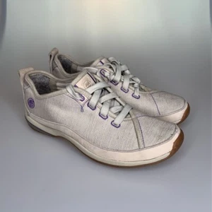 Timberland Womens Athletic Shoes White Leather Low Top Lace Up Smartwool 7.5 M - Picture 1 of 7