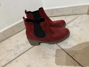 Marco Tozzi Chelsea Boots Stiefel 40 Stiefelette rot - Bild 1 von 5