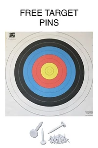 10 X 60cm Reinforced Fita Target Faces. FREE TARGET PINS Worth £1.80. Free P&P - Picture 1 of 4