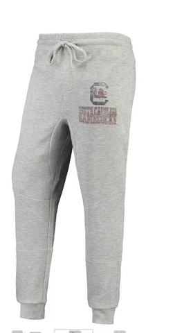 Men's Gray South Carolina Gamecocks Curb Tri-Blend Cuffed Pants Cover