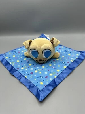 Disney Rolly Pug Lovey Cachorro Perro Amigos Manta de Seguridad Jingle Cabeza Chupete Foto 1 de 4